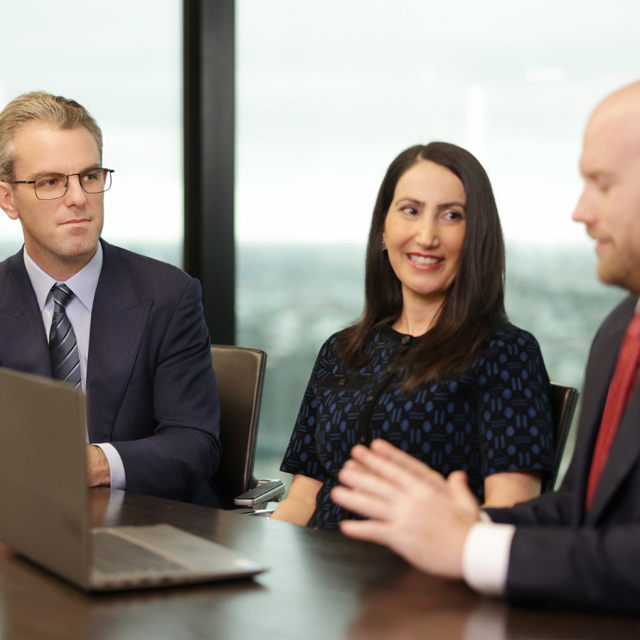 KSC Law team in a meeting